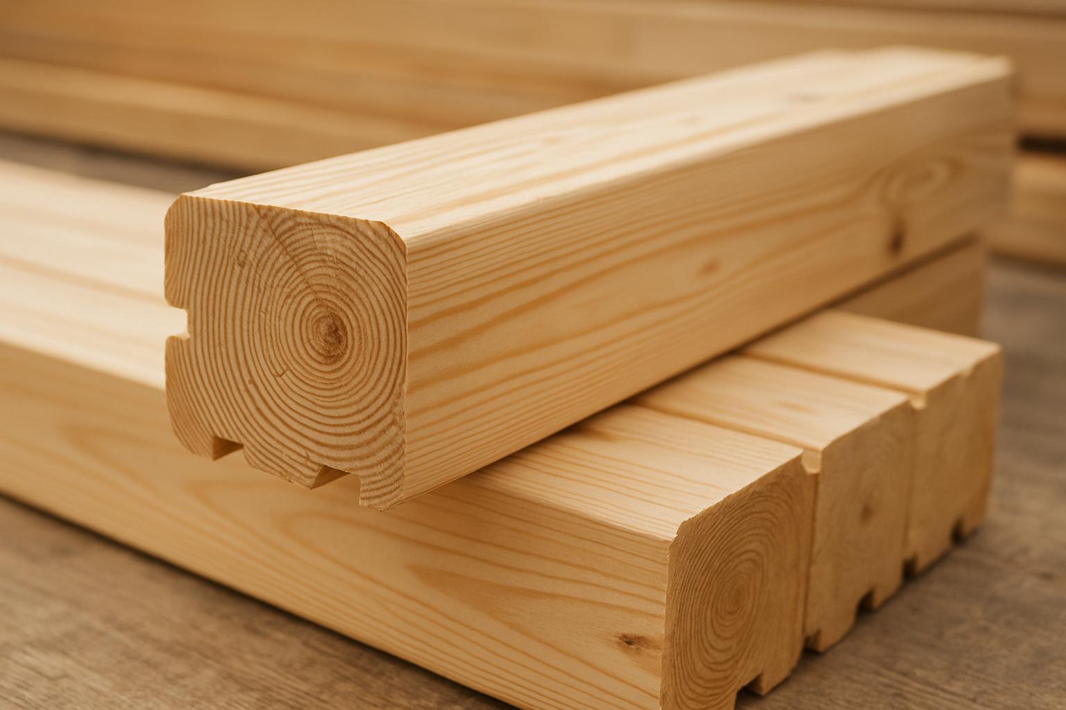 профилированный брус для банифото